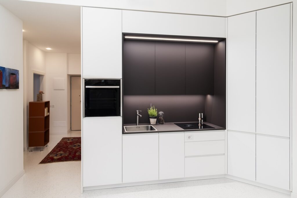 cucina bianca interior design bolzano